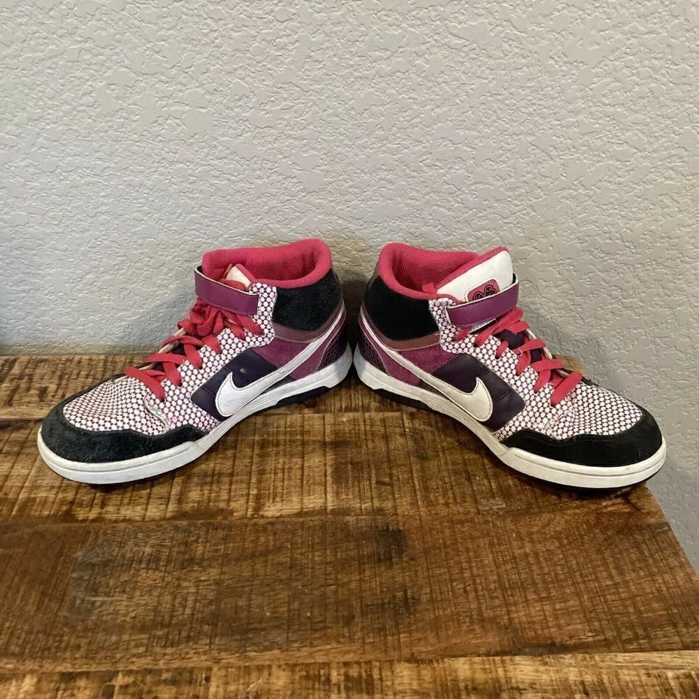 Nike Shoes Youth Girl Sz US 5Y EUR 37.5 Air Morgan 2 Mid Blk Gray Pink Sneakers